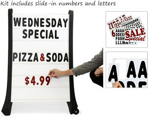 Change your sidewalk sign message