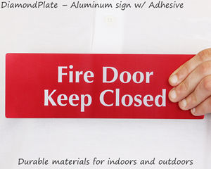Keep Door Closed Signs | Keep Door Closed Barricades