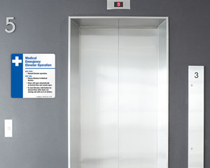 Medical Elevator Sign