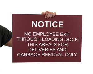 Large Engraved Signs (above 10 Inch high)