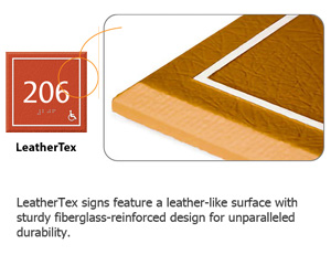 Leathertex Door Signs