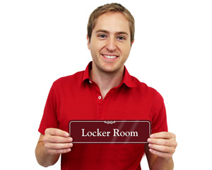 Locker Room Sign