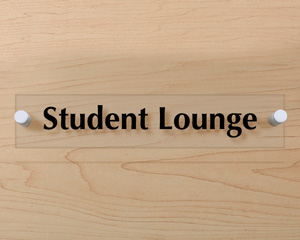 Student Lounge Door Sign