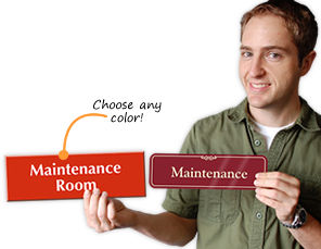 Maintenance Room Signs
