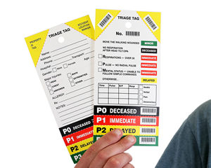 Medical Emergency Triage Tag