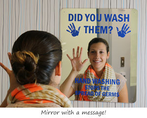 Friendly Reminder Hand Wash Method - Wall Sign