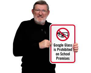 Google Glass Is Prohibited Sign