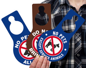 No Pets Allowed Door Hangers