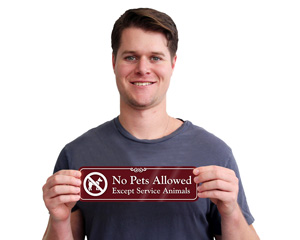 No Pets Allowed Sign