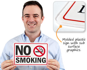 No Smoking In This Building Sign 150mm x 200mm Self-Adhesive PRS-06W 