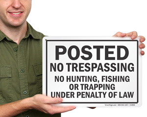 Under Penalty Of Law Signs