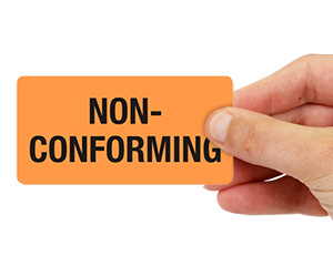 Think Quality Non Conforming Inspection Labels