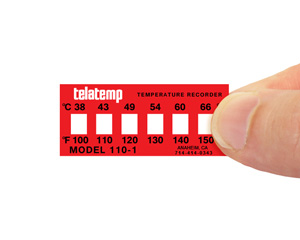 Non-Reversible Temperature Indicator Label