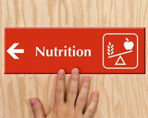 Nutrition Engraved Sign