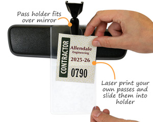 Parking pass holder