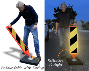 Pportable reflective delineators