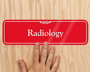 Designer Radiology Door Sign