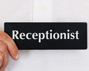 Receptionist Designer Door Sign