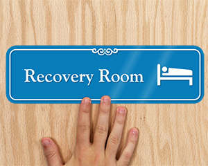 Designer Recovery Door Sign