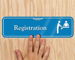 Designer Registration Sign