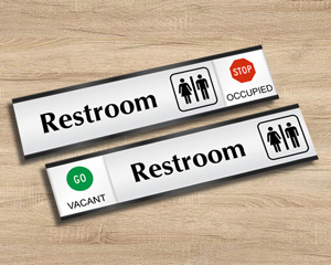 Restroom Slider Sign