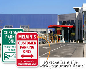 Retail Parking Lot Signs