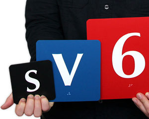 Braille Room Signs - Numbers & Letters - All Signs