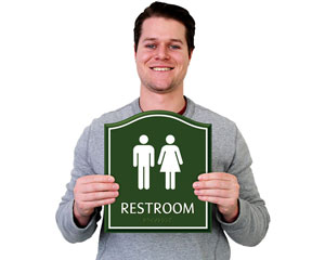 Santera Bathroom Sign