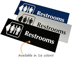 Engraved Restroom Signs