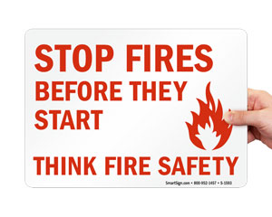 Fire Smoke Barrier Door Sign