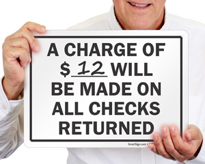 Store Policy Charging Sign