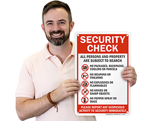 Subject to Search Signs