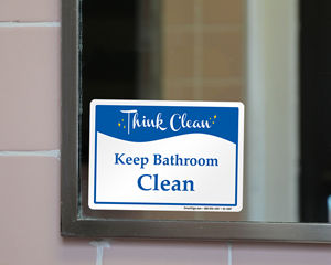 Keep Bathroom Clean Signs