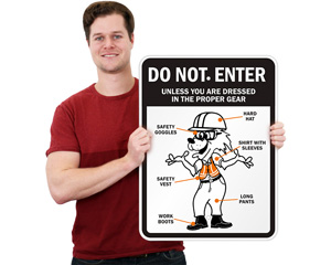 Fun Safety Fox Sign