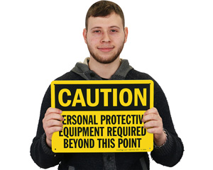 Caution Ppe Notice