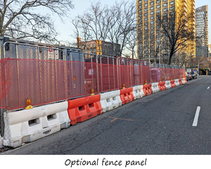 Yodock Barricade On Road