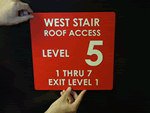 Roof Access Signs