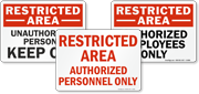 Authorized Personnel Only Signs