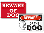 Beware of Dog Signs