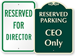 Business Parking Signs   by Title