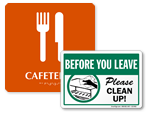 Cafeteria Signs