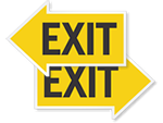 Directional Exit Signs