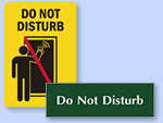 Do Not Disturb Signs