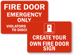 Fire Door Signs