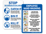 Hand Washing Instruction Signs