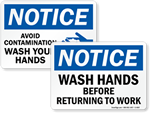 Hand Washing Signs