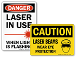 Laser Warning Signs