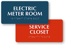 Meter Room Signs