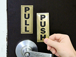 Push Pull Door Signs