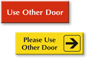 Use Other Door Signs